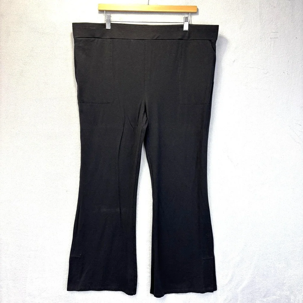 LOGO By Lori Goldstein Bamboo Flare Sweatpants Womens‎ XL French Terry Pockets